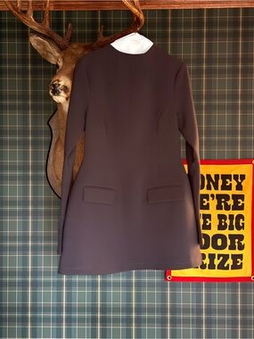 Odd Muse Split Sleeve Mini Dress in Slate Grey